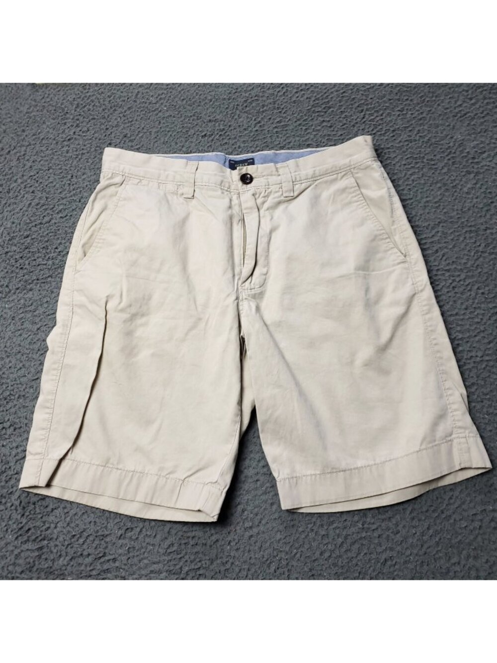 J. Crew Shorts Mens 29 Chino Khaki 9'' Inseam Cotton  Tan Beige Casual Adult